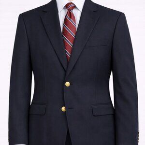 Size - Large Merrill Lynch Men’s Navy Blazer Sport Coat Gold Buttons | 44R